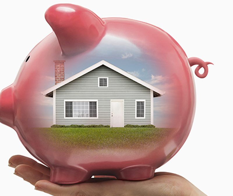 house in side a piggy bank